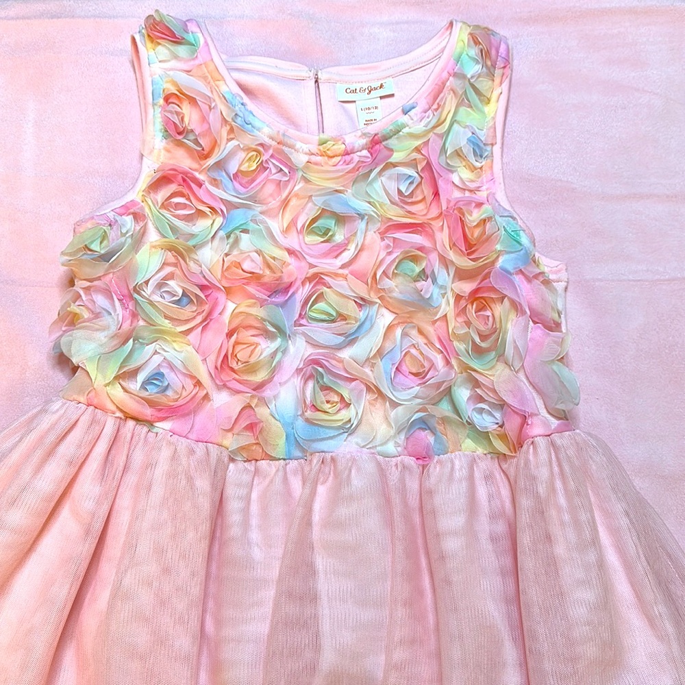 Pink Flower Dress Girls